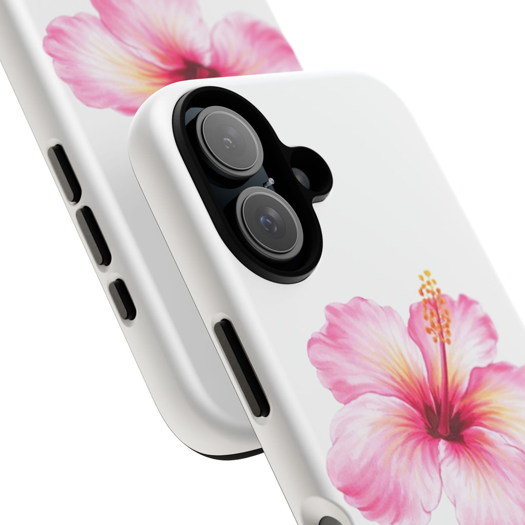 Personalized Hibiscus Phone Case — Custom Name Floral Tough Case- Pre Order