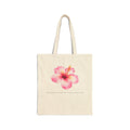 Hibiscus Bloom Cotton Canvas Tote- Pre Order