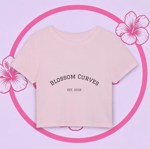 Floral Curvy Body Positivity Crop Top- Pre Order