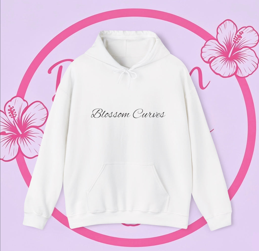 Blossom Curves Hibiscus Flower Hoodie